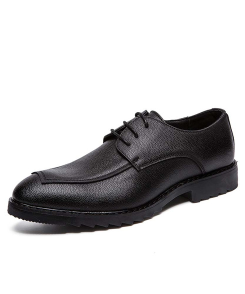 Black retro leather derby dress shoe | Mens dress shoes online 1926MS