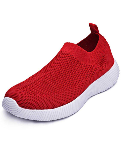 casual red shoes for women