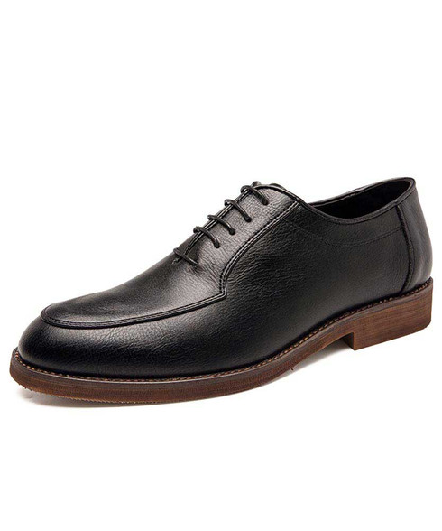 Black retro leather oxford dress shoe | Mens dress shoes online 2070MS