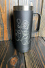 Custom 16 oz Travel Mug Black