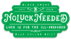 No Luck Need Blue Collar Sticker