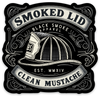 Smoked Lid Clean Mustache Sticker