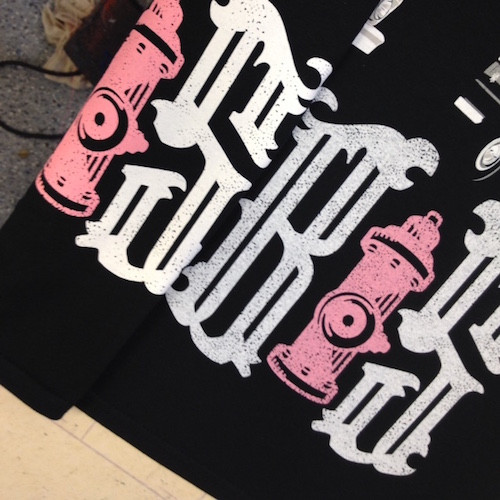 Ladies BS Pink Hydrant Crew Neck