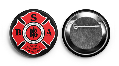 Black Smoke Fearless Button