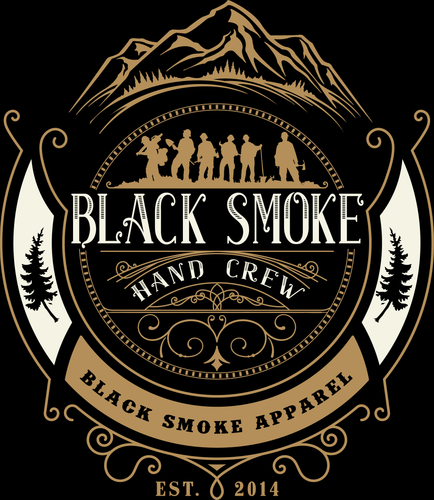 Black Smoke Hand Crew Sticker