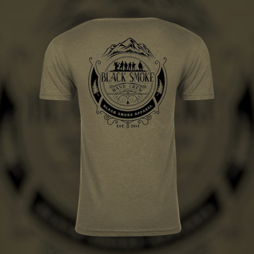Black Smoke Hand Crew Tee