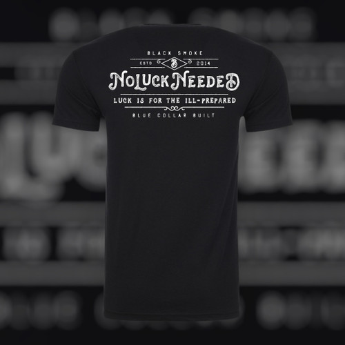 No Luck Needed Train Blk Tee