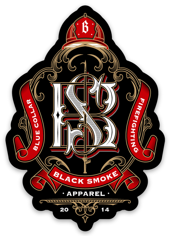 BS Monogram Crest Sticker