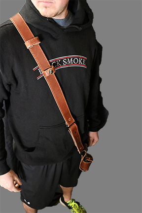 **NEW** Black Smoke No Buckle Adjustable Radio Strap