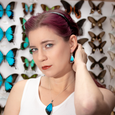 Ulysses Butterfly Wing Earrings - Lifestyle