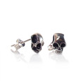 Small Skull Post Earrings - Thumbnail