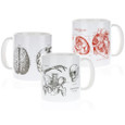 Skeleton, Brain, Heart Mugs Thumbnail