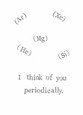 Greeting Card - I think of your periodically