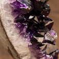 Amethyst Geode w/Stand, Unique - Close Up