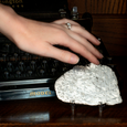 Muonionalusta Meteorite Slice 4 oz - Scale