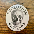 Evolution Brand Skull Sticker 