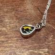 Madagascar Sunset Moth Necklace - Mini Geometric Pendant
