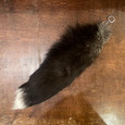 Silver Fox Tail Keychain