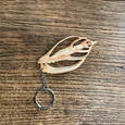 Sliced Sea Shell Keychain - Volute 