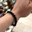 Black Tourmaline Beaded Bracelet