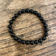 Black Tourmaline Beaded Bracelet