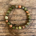 Unakite Beaded Bracelet