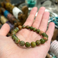 Unakite Beaded Bracelet
