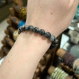 Larvikite Beaded Bracelet