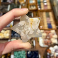 Flower Agate - Carved Stone Star