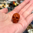 Red Jasper - Carved Stone Skull
