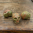 Unakite - Carved Stone Skull