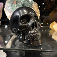 Obsidian - Carved Stone Skull