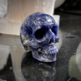 Lapis Lazuli - Carved Stone Skull (Medium)