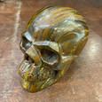 Tiger's Eye in Matrix - Carved Stone Skull
