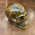Tiger's Eye in Matrix - Carved Stone Skull