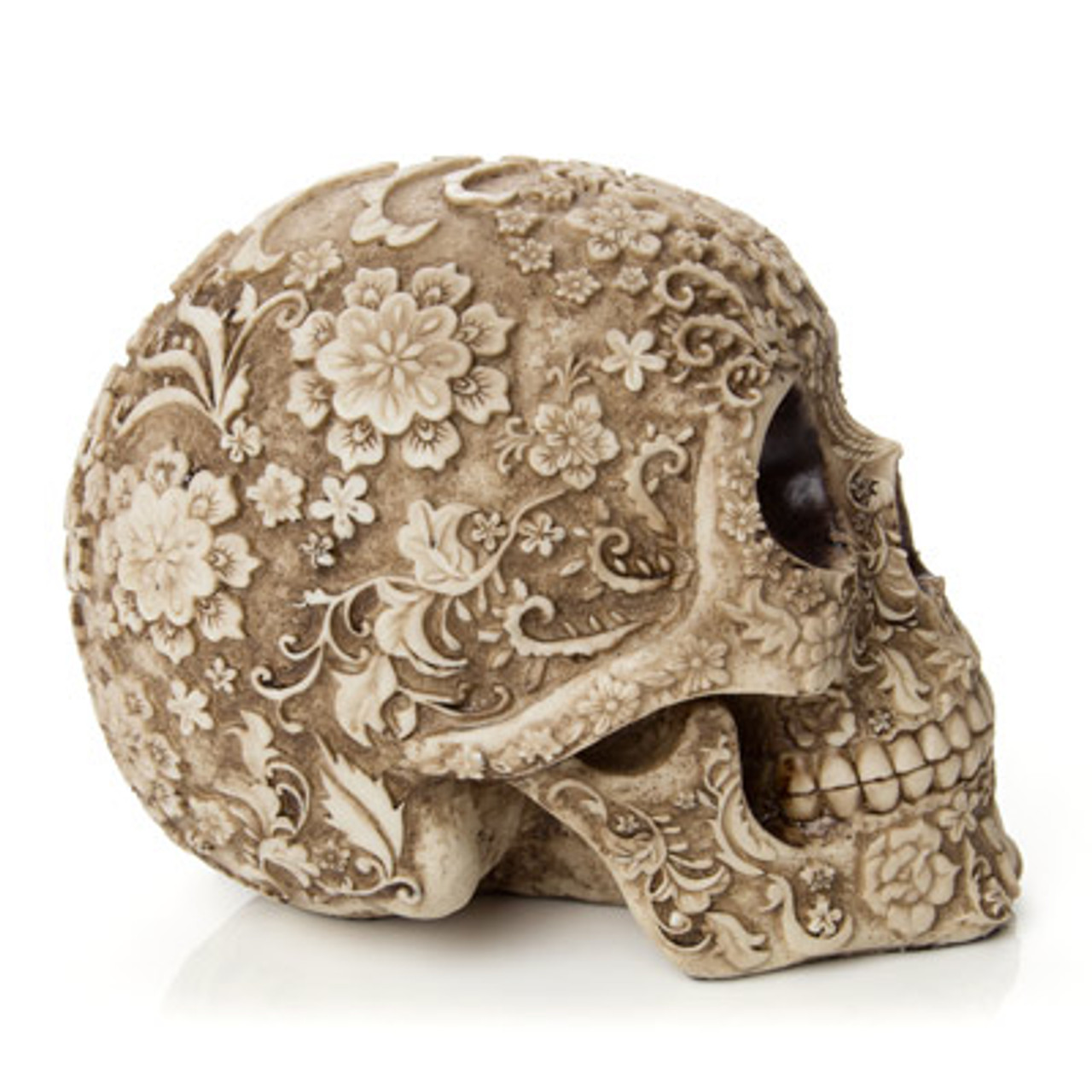 floral skull