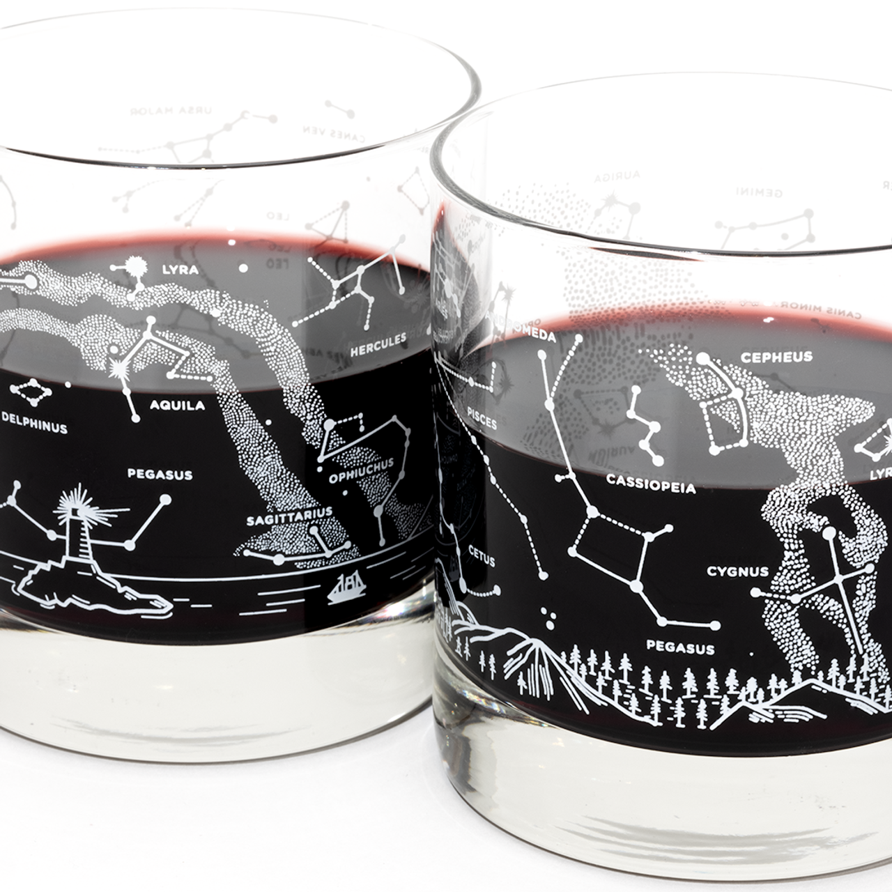 Star Wars Drinking Glass Set of 4 Etched Rocks Whiskey Glasses