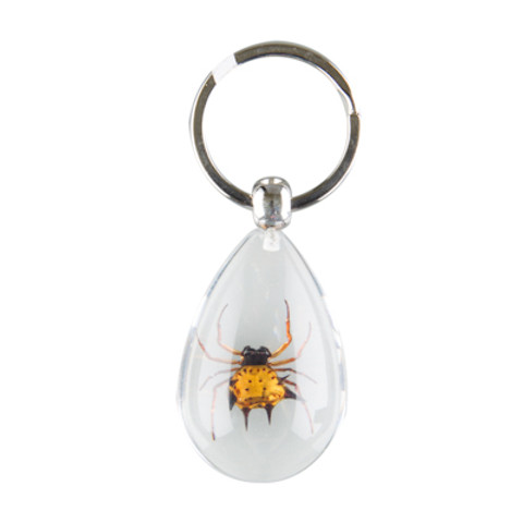 Spiny Spider Keychain-Clear