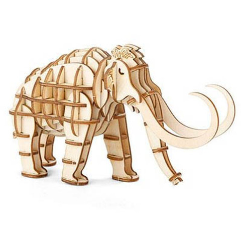 Mammoth 3D Wooden Puzzle - Thumbnail