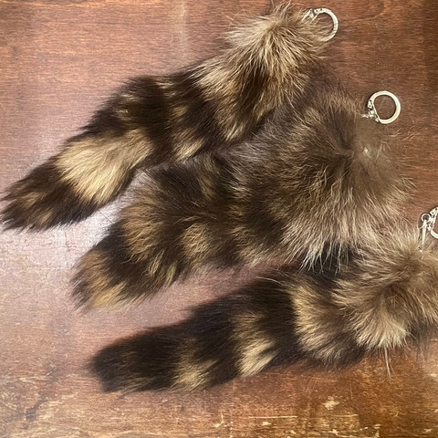 Raccoon Tail Keychain