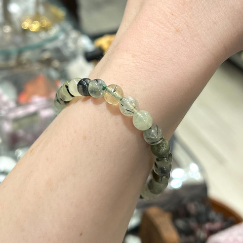 Prehnite Beaded Bracelet