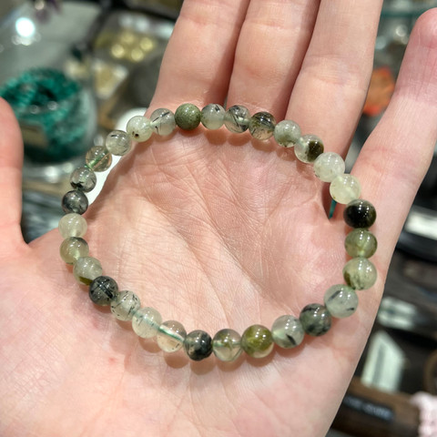 Prehnite Beaded Bracelet