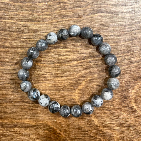 Larvikite Beaded Bracelet