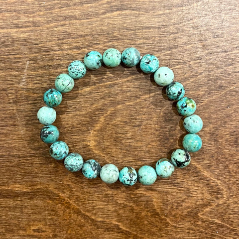 African Turquoise Beaded Bracelet