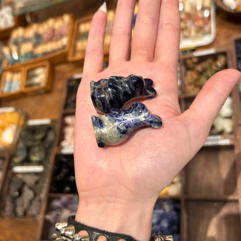 Sodalite - Carved Stone Rabbit