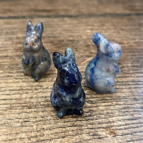 Sodalite - Carved Stone Rabbit