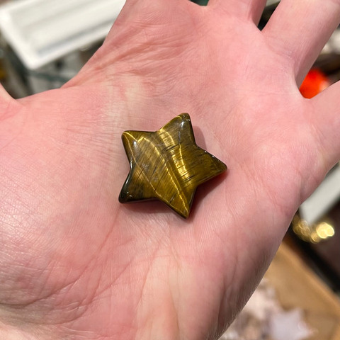 Tiger's Eye - Carved Stone Star