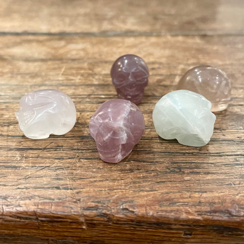 Fluorite - Carved Stone Skull