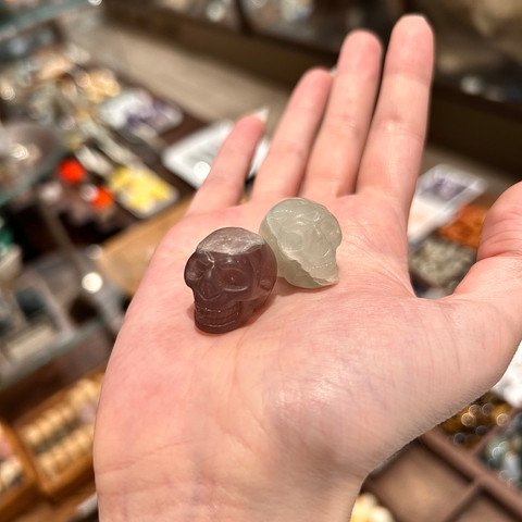 Fluorite - Carved Stone Skull