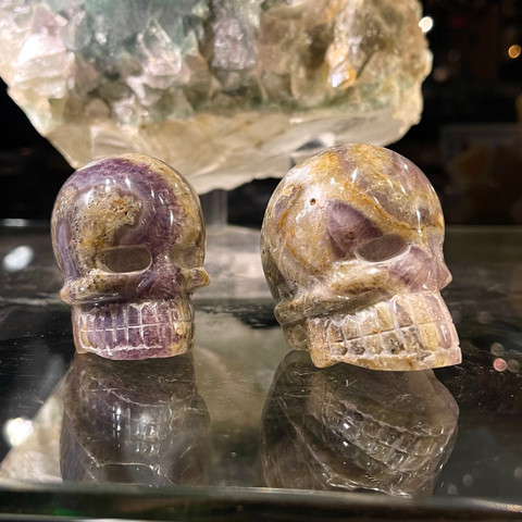 Amethyst - Carved Stone Skull